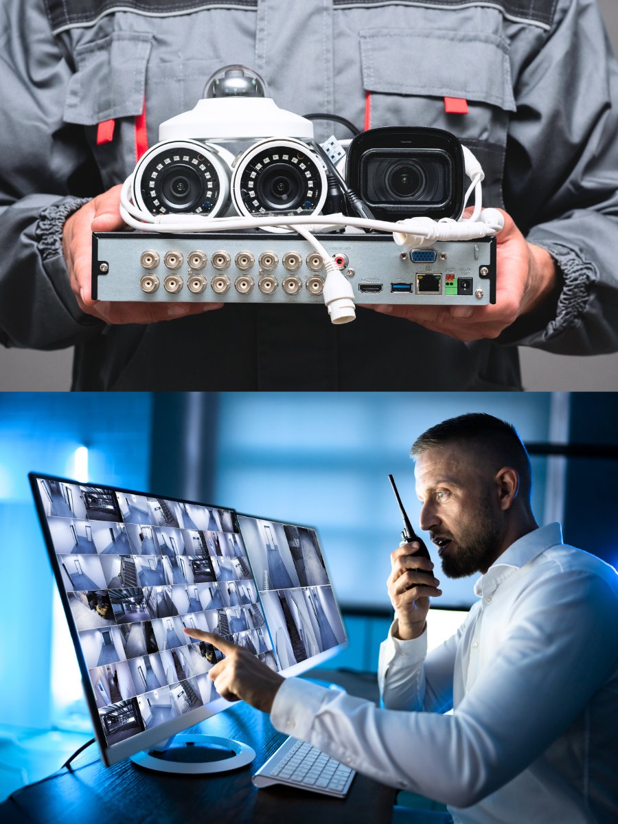 Instalación de Cámaras de Seguridad y Central de Monitoreo: